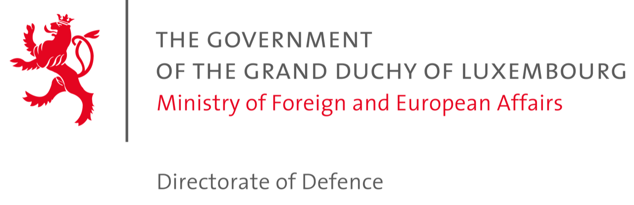 A logo of Ministry of Defence
